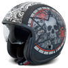 Premier Vintage Skull, Mat zwart-Wit-Rood (Afbeelding 1 van 2)