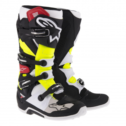 Alpinestars Tech 7, Zwart-Rood-Fluor (1 van 1)