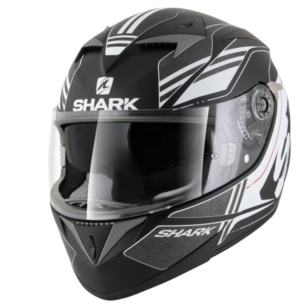 Shark S700 S Pinlock Tika Mat, Mat Zwart-Antraciet-Wit (1 van 5)