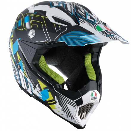 AGV AX-8 Evo, Wit-Blauw (1 van 2)
