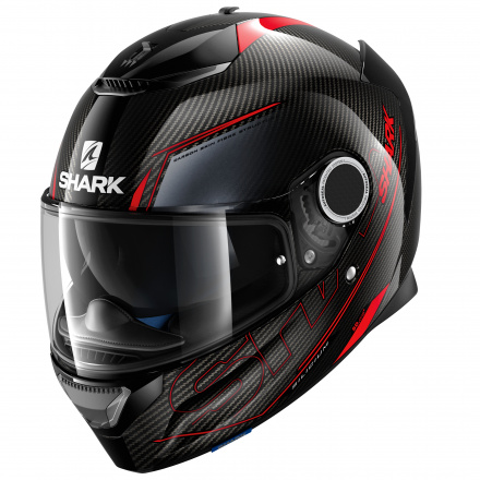Shark Spartan Carbon Silicium, Zwart-Rood (1 van 3)
