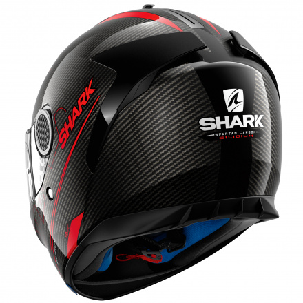 Shark Spartan Carbon Silicium, Zwart-Rood (2 van 3)