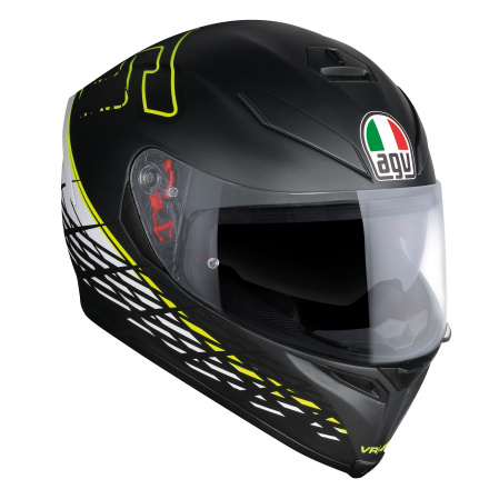 AGV K-5 S Thorn 46 (Pinlock), Zwart-Wit-Geel (2 van 2)