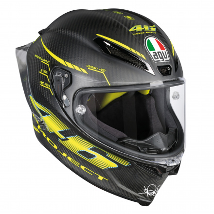 AGV Pista GP R Replica Project 46 2.0 (Pinlock), Carbon-Geel (3 van 6)