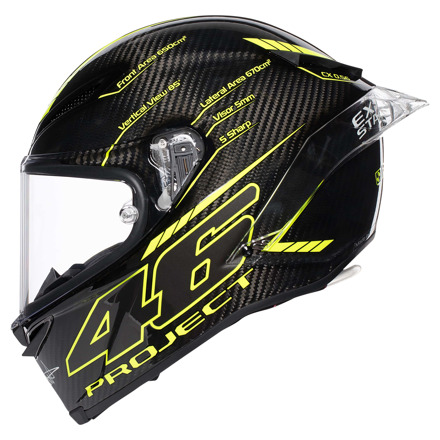 AGV Pista Gp R Top Project 46 3.0 (Pinlock), Zwart-Geel (1 van 6)