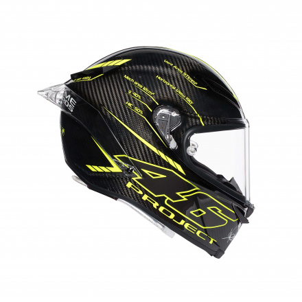 AGV Pista Gp R Top Project 46 3.0 (Pinlock), Zwart-Geel (4 van 6)