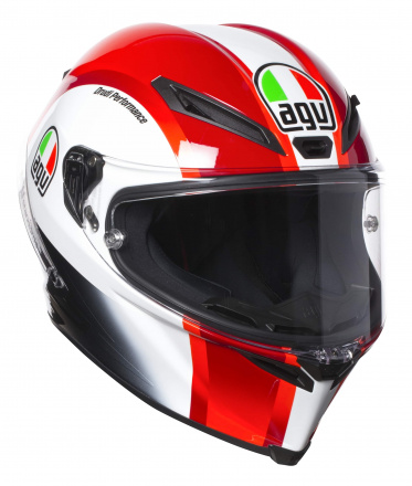AGV Corsa R Replica SIC58 (Pinlock), Rood-Wit (3 van 4)