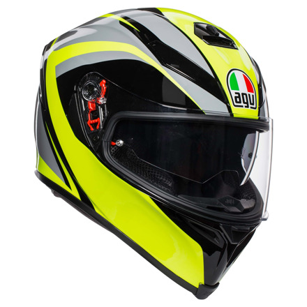 AGV K-5 S Multi Squall (Pinlock), Zwart-Grijs-Fluor (1 van 5)