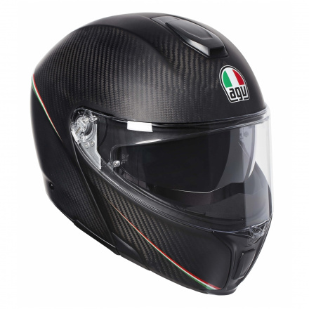 AGV Sportmodular Multi Stripes (Pinlock), Zwart-Carbon (1 van 5)