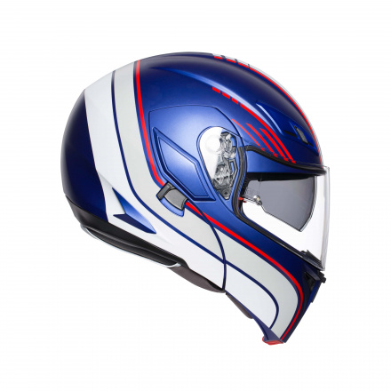 AGV Compact St Boston (Pinlock), Blauw-Wit-Rood (5 van 7)