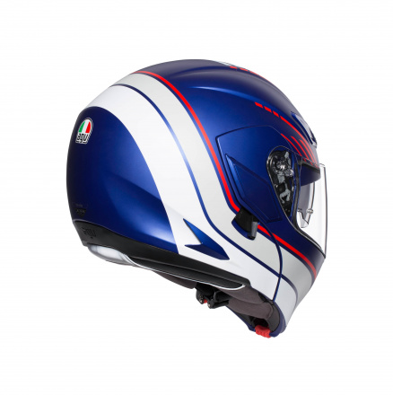 AGV Compact St Boston (Pinlock), Blauw-Wit-Rood (6 van 7)