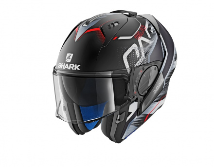 Shark Evo-one 2 Keenser Mat, Mat Zwart-Rood (3 van 5)