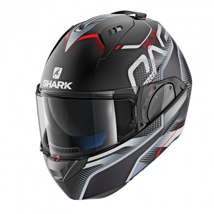 Shark Evo-one 2 Keenser Mat, Mat Zwart-Rood (1 van 5)