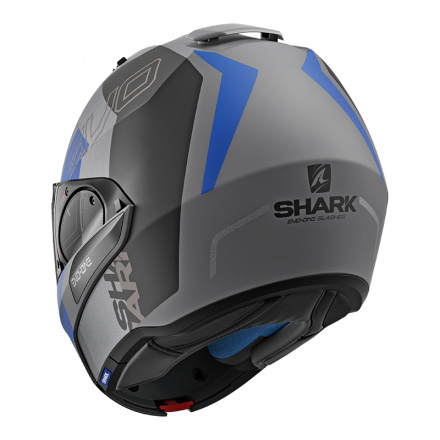 Shark Evo-one 2 Slasher Mat, Mat Zwart-Antraciet-Blauw (4 van 5)