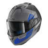Shark Evo-one 2 Slasher Mat, Mat Zwart-Antraciet-Blauw (Afbeelding 1 van 5)