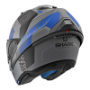 Shark Evo-one 2 Slasher Mat, Mat Zwart-Antraciet-Blauw (Afbeelding 5 van 5)