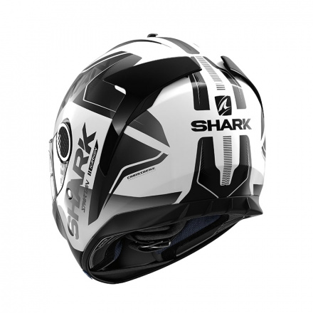Shark Spartan 1.2 Karken, Wit-Zwart (6 van 6)