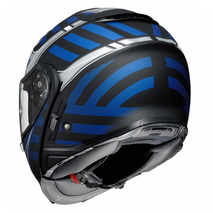 Shoei Neotec 2 Splicer, Zwart-Grijs-Blauw (3 van 3)