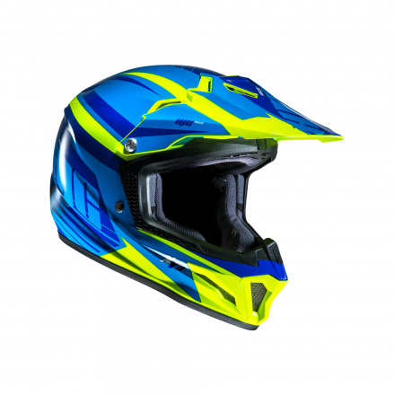 HJC CL-XY II Bator Jeugd, Blauw-Geel (2 van 4)