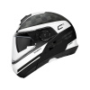 Schuberth C4 Pro Carbon Tempest, Mat Wit-Zwart (Afbeelding 4 van 4)