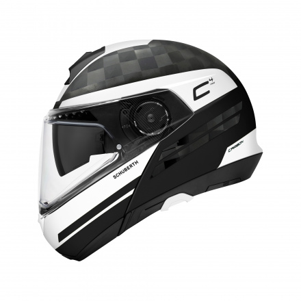 Schuberth C4 Pro Carbon Tempest, Mat Wit-Zwart (4 van 4)