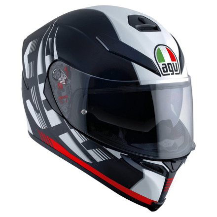 AGV K-5 S Darkstorm, Mat Zwart-Rood (1 van 2)