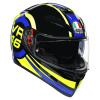 AGV K3 SV Ride 46, Zwart-Blauw-Geel (Afbeelding 3 van 8)