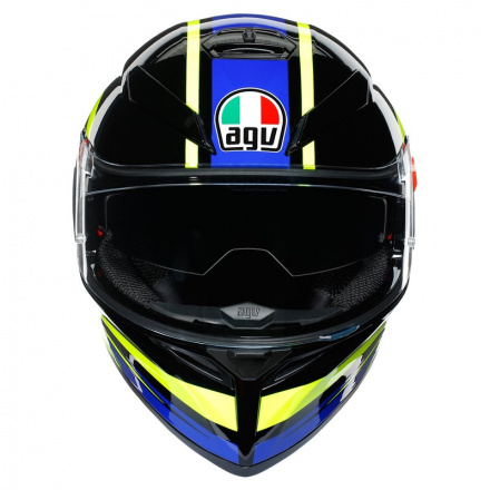 AGV K3 SV Ride 46, Zwart-Blauw-Geel (4 van 8)