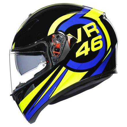 AGV K3 SV Ride 46, Zwart-Blauw-Geel (1 van 8)