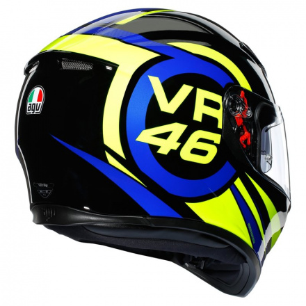 AGV K3 SV Ride 46, Zwart-Blauw-Geel (7 van 8)