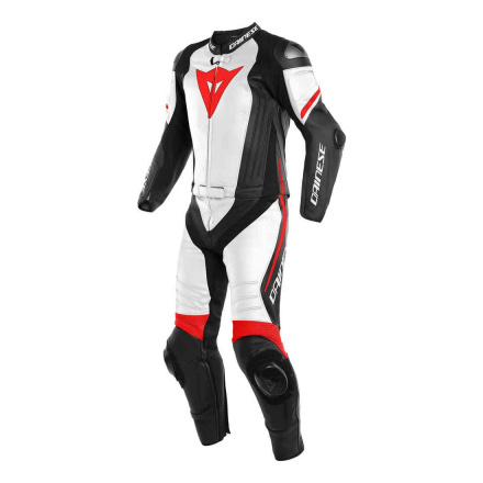 Dainese Laguna Seca 4 2-delig motorpak, Mat zwart-Wit-Rood (1 van 2)