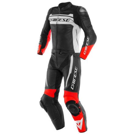 Dainese MISTEL 2PCS LEATHER SUIT, Mat zwart-Wit-Rood (2 van 3)