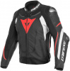 Dainese SUPER SPEED 3 PERF. LEATHER JACKET, Zwart-Wit-Rood (Afbeelding 1 van 2)