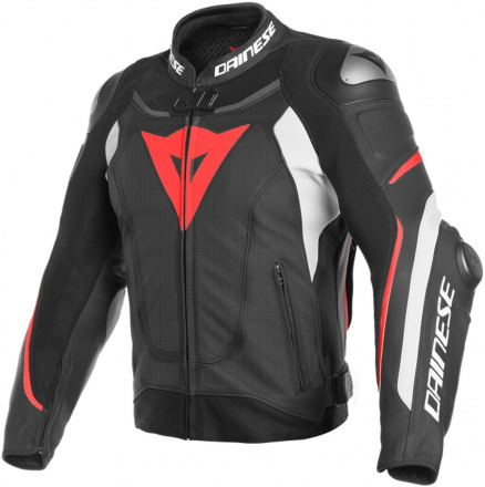 Dainese SUPER SPEED 3 PERF. LEATHER JACKET, Zwart-Wit-Rood (1 van 2)