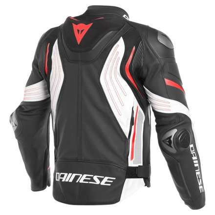 Dainese SUPER SPEED 3 PERF. LEATHER JACKET, Zwart-Wit-Rood (2 van 2)