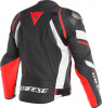 Dainese AVRO 4 LEATHER JACKET, Zwart-Wit-Rood (Afbeelding 2 van 2)