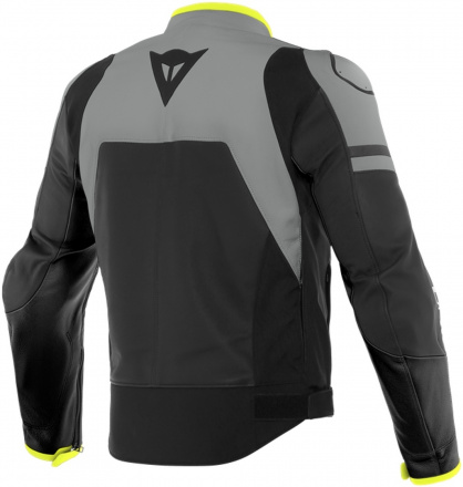 Dainese AGILE LEATHER JACKET, Zwart-Grijs (2 van 2)