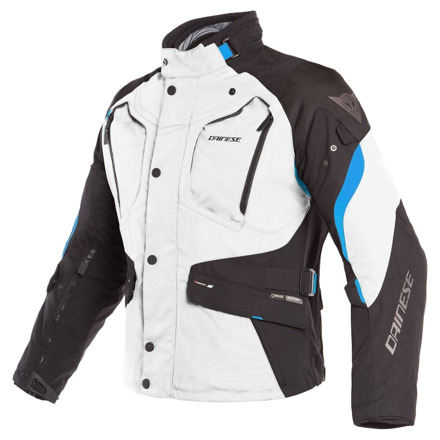 Dolomiti Gore-tex textiele motorjas - Zwart-Grijs-Blauw