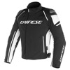 Dainese RACING 3 D-DRY JACKET, Zwart-Wit (Afbeelding 1 van 2)