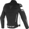 Dainese RACING 3 D-DRY JACKET, Zwart-Wit (Afbeelding 2 van 2)