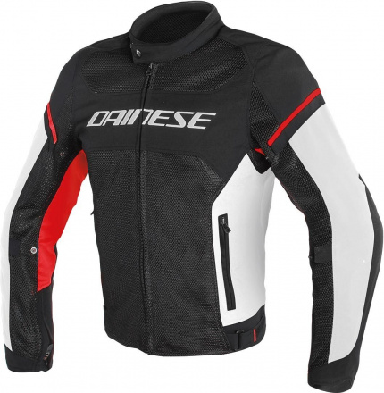 Dainese AIR FRAME D1 TEX JACKET, Zwart-Wit-Rood (1 van 2)