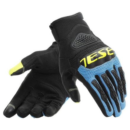 Dainese BORA GLOVES, Zwart-Blauw-Geel (1 van 1)