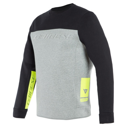 DAINESE CONTRAST SWEATSHIRT - Zwart-Grijs-Geel