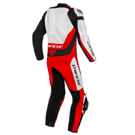 Dainese ASSEN 2 1 PC. PERF. LEATHER SUIT, Wit-Rood-Zilver (2 van 2)