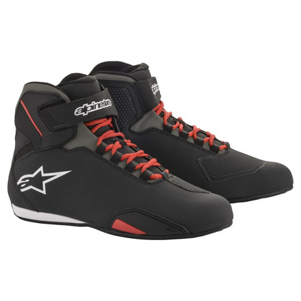 Alpinestars Sektor Riding Motorschoenen, Zwart-Rood (2 van 2)