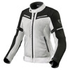 Airwave 3 dames doorwaai motorjas - Zilver-Zwart