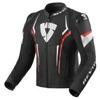 REV'IT! Glide Motorjas, Zwart-Rood-Fluor (Afbeelding 1 van 2)