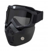IXS Bril + Masker Voor Jet Motorhelm, Zwart (Afbeelding 3 van 3)