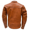 Rusty Stitches Jari motorjas, Camel (Afbeelding 4 van 4)