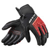 REV'IT! Gloves Sand 4, Zwart-Rood (Afbeelding 1 van 2)